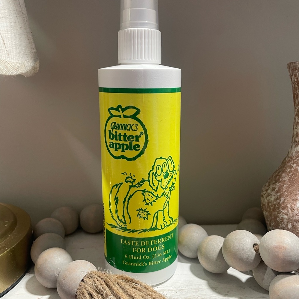 Bitter Apple Taste Deterrent for Dogs - Yellow and Green